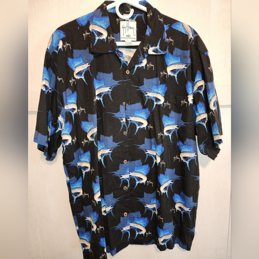 Preowned Guy‎ Harvey Bluewater Wear, Large buttonup